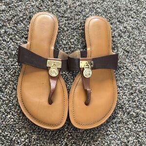 Michael Kors Tan and Brown Sandals
